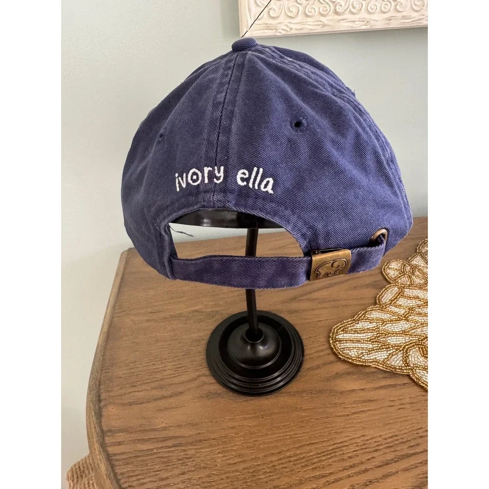Elephant Logo Navy‎ Blue Baseball Cap Casual Everyday Adjustable Hat